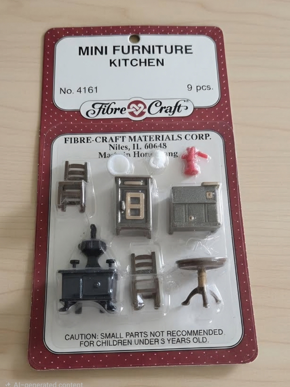 Vintage Fibre Craft Mini Furniture Bedroom & Kitchen. Never Used